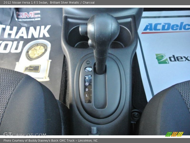 Brilliant Silver Metallic / Charcoal 2012 Nissan Versa 1.6 S Sedan
