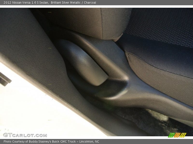 Brilliant Silver Metallic / Charcoal 2012 Nissan Versa 1.6 S Sedan