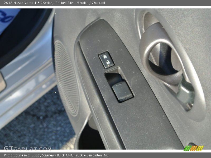 Brilliant Silver Metallic / Charcoal 2012 Nissan Versa 1.6 S Sedan