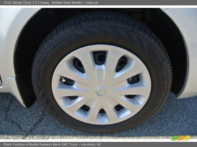 Brilliant Silver Metallic / Charcoal 2012 Nissan Versa 1.6 S Sedan