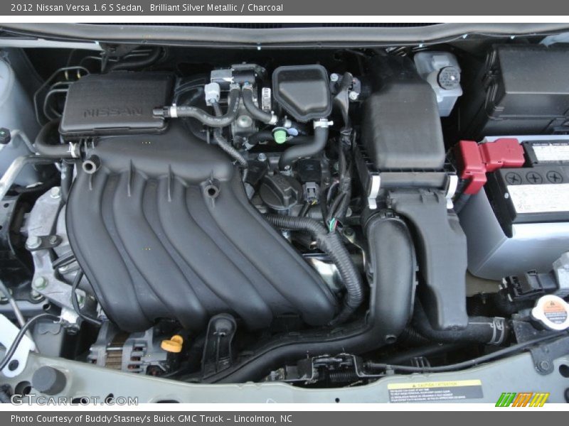 Brilliant Silver Metallic / Charcoal 2012 Nissan Versa 1.6 S Sedan
