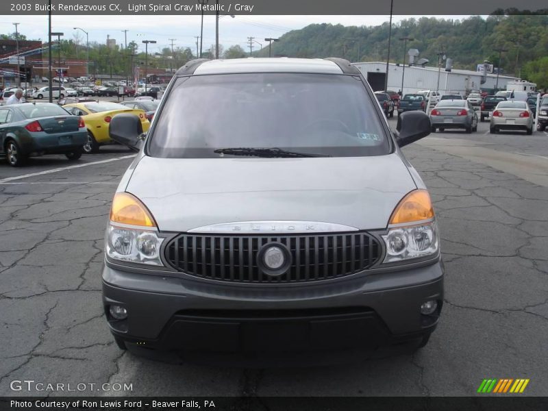 Light Spiral Gray Metallic / Gray 2003 Buick Rendezvous CX