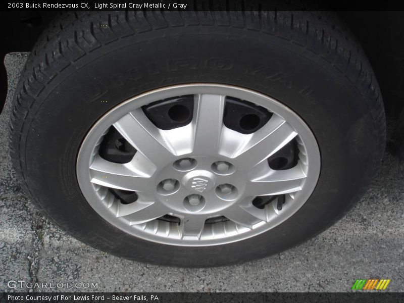 Light Spiral Gray Metallic / Gray 2003 Buick Rendezvous CX