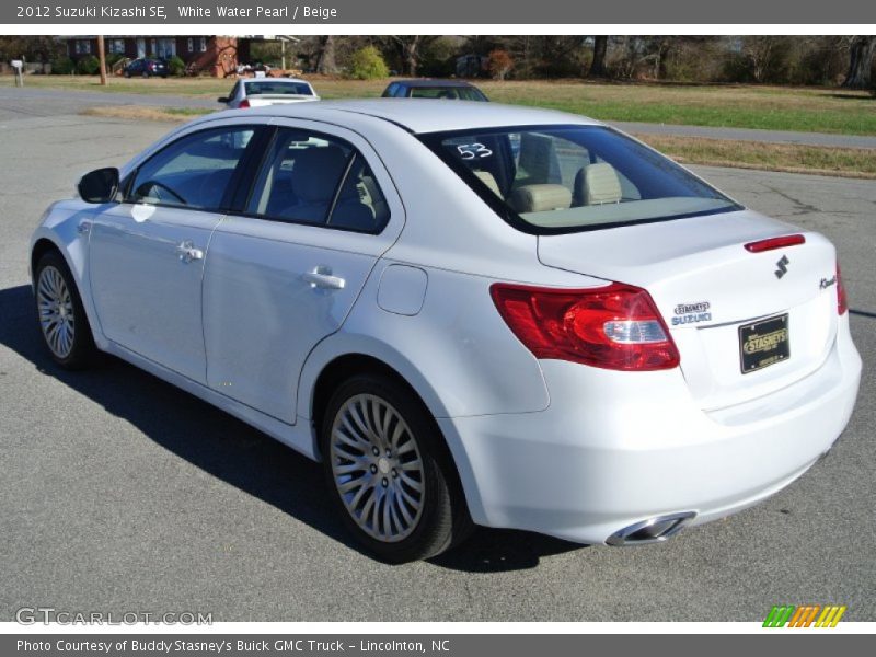 White Water Pearl / Beige 2012 Suzuki Kizashi SE