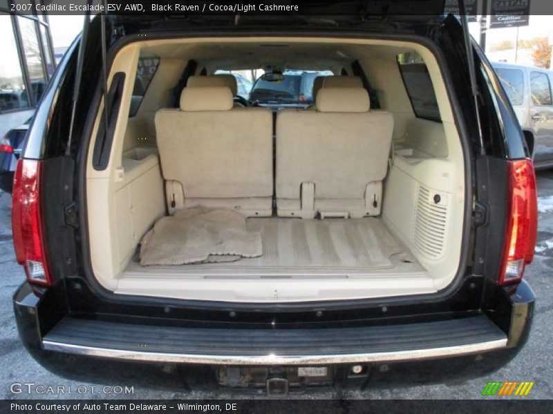 Black Raven / Cocoa/Light Cashmere 2007 Cadillac Escalade ESV AWD