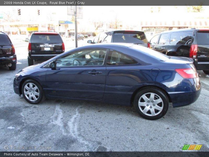 Royal Blue Pearl / Gray 2009 Honda Civic LX Coupe