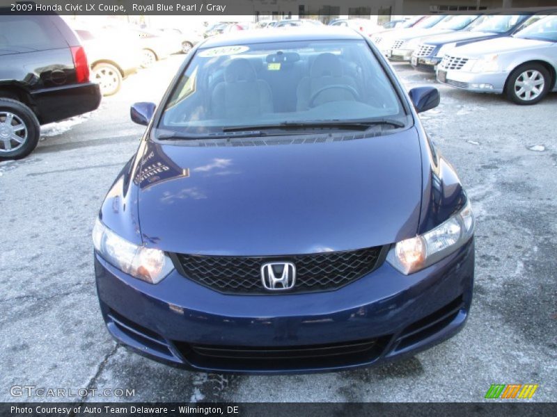 Royal Blue Pearl / Gray 2009 Honda Civic LX Coupe