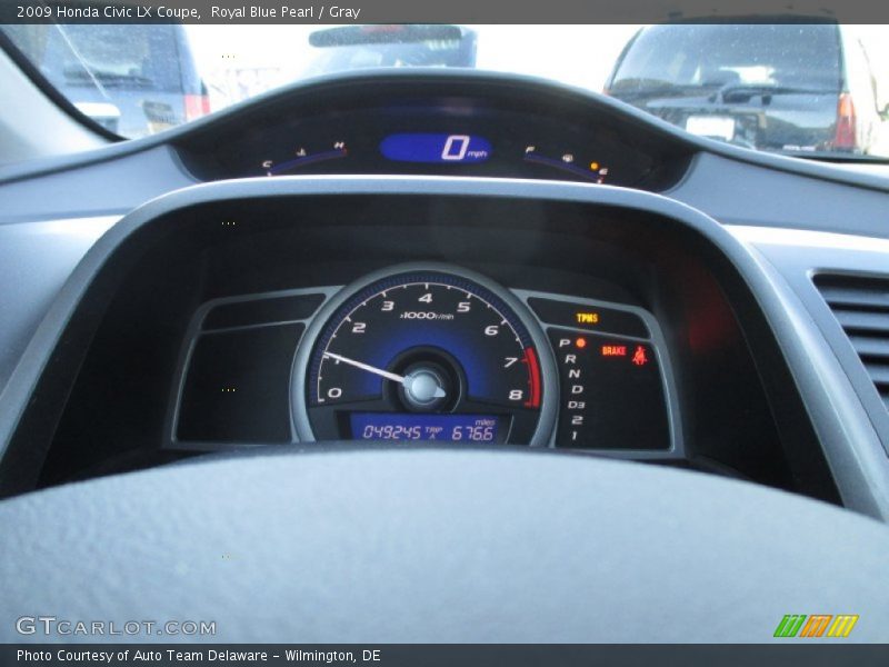 Royal Blue Pearl / Gray 2009 Honda Civic LX Coupe