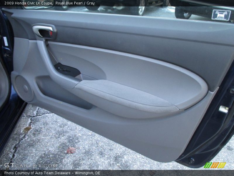 Royal Blue Pearl / Gray 2009 Honda Civic LX Coupe
