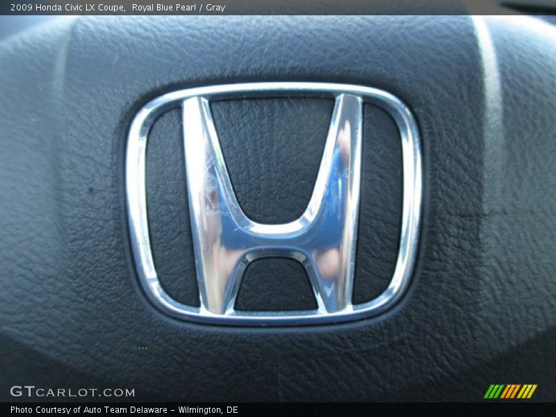 Royal Blue Pearl / Gray 2009 Honda Civic LX Coupe