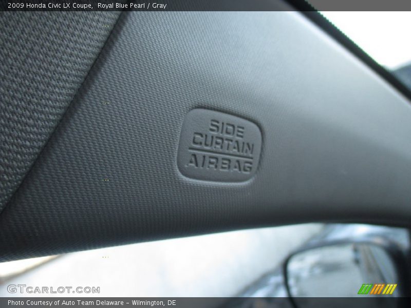 Royal Blue Pearl / Gray 2009 Honda Civic LX Coupe