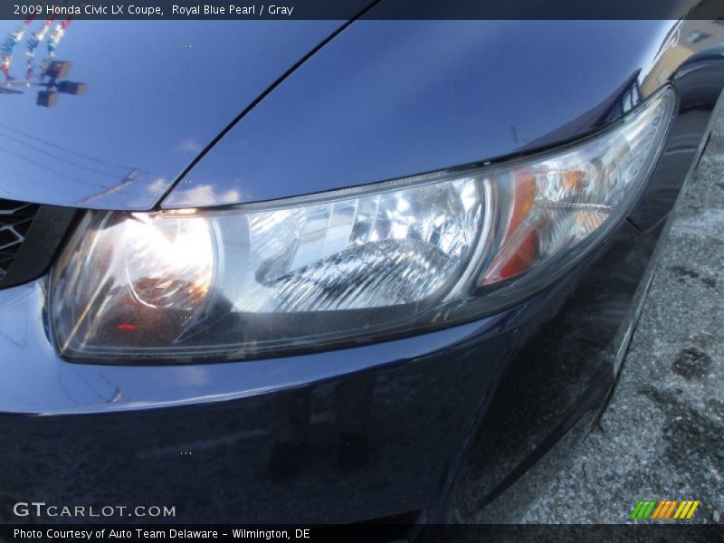 Royal Blue Pearl / Gray 2009 Honda Civic LX Coupe