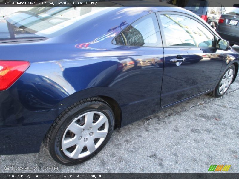 Royal Blue Pearl / Gray 2009 Honda Civic LX Coupe