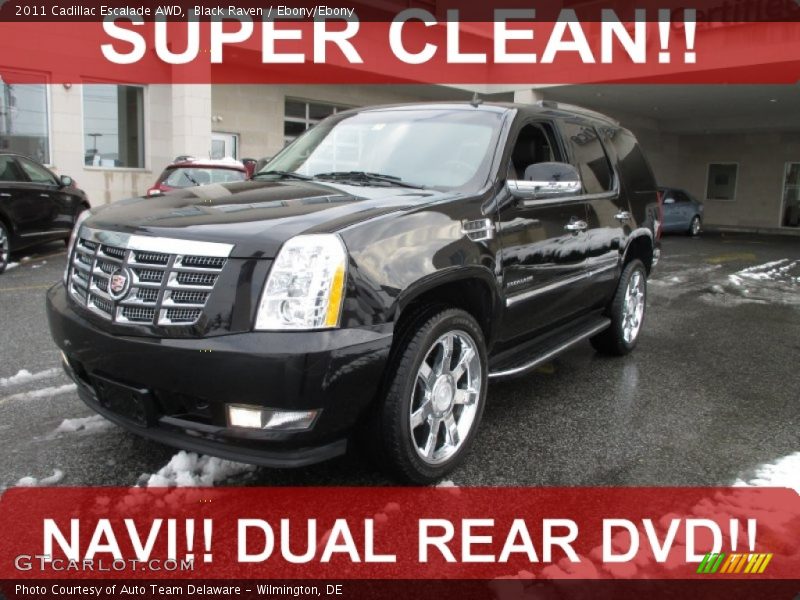 Black Raven / Ebony/Ebony 2011 Cadillac Escalade AWD
