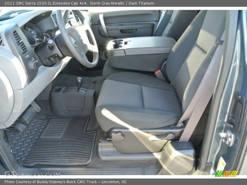 Storm Gray Metallic / Dark Titanium 2011 GMC Sierra 1500 SL Extended Cab 4x4