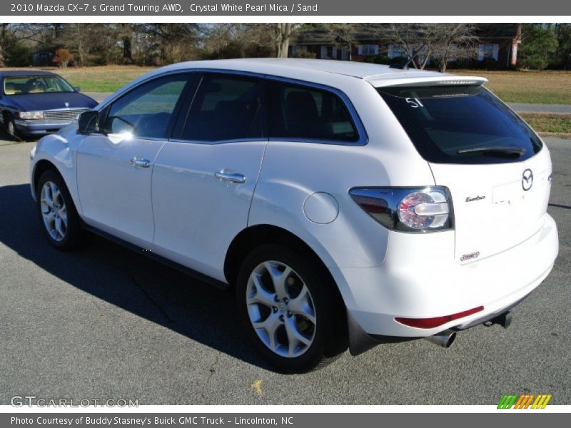 Crystal White Pearl Mica / Sand 2010 Mazda CX-7 s Grand Touring AWD