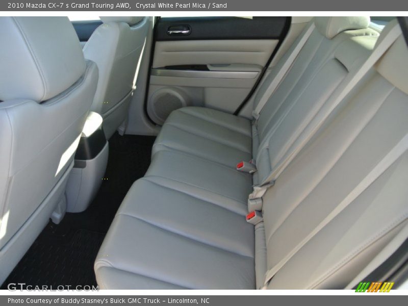Crystal White Pearl Mica / Sand 2010 Mazda CX-7 s Grand Touring AWD