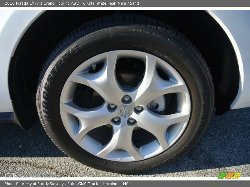 Crystal White Pearl Mica / Sand 2010 Mazda CX-7 s Grand Touring AWD