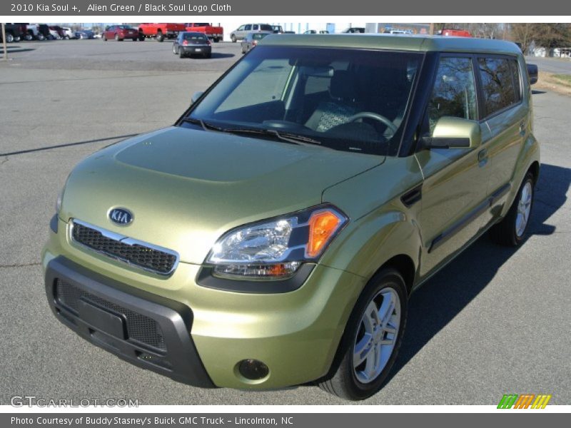 Alien Green / Black Soul Logo Cloth 2010 Kia Soul +