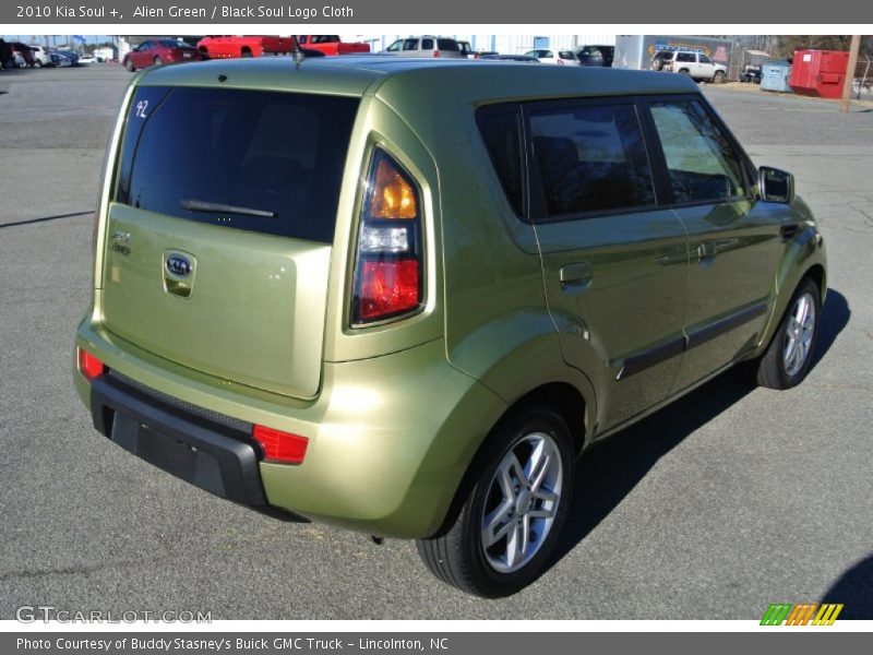 Alien Green / Black Soul Logo Cloth 2010 Kia Soul +