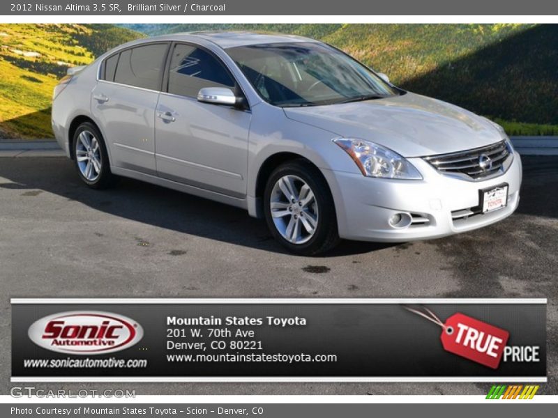 Brilliant Silver / Charcoal 2012 Nissan Altima 3.5 SR