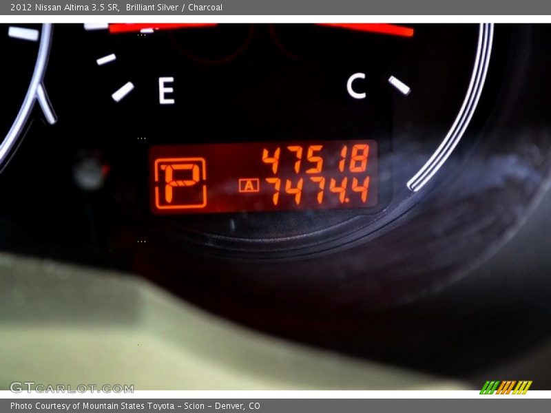 Brilliant Silver / Charcoal 2012 Nissan Altima 3.5 SR