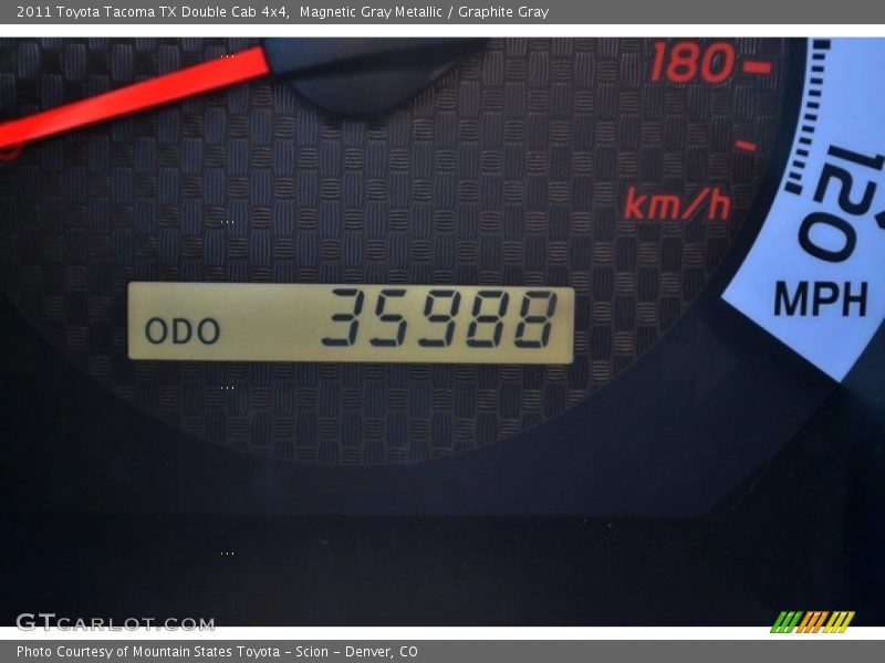 Magnetic Gray Metallic / Graphite Gray 2011 Toyota Tacoma TX Double Cab 4x4