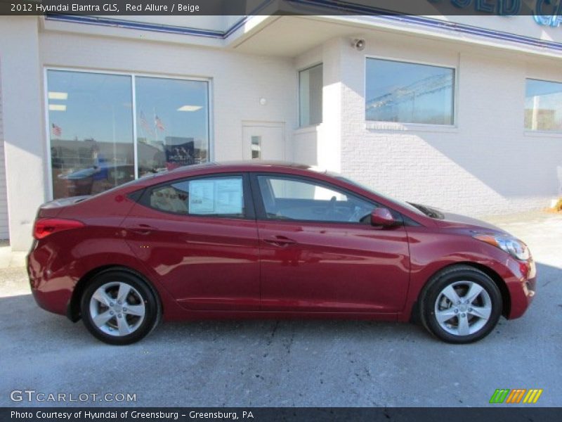 Red Allure / Beige 2012 Hyundai Elantra GLS