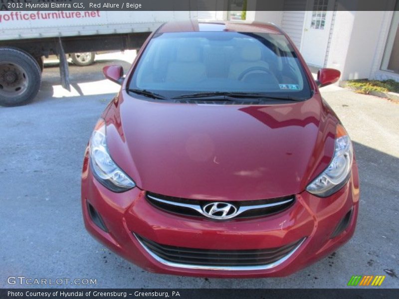 Red Allure / Beige 2012 Hyundai Elantra GLS