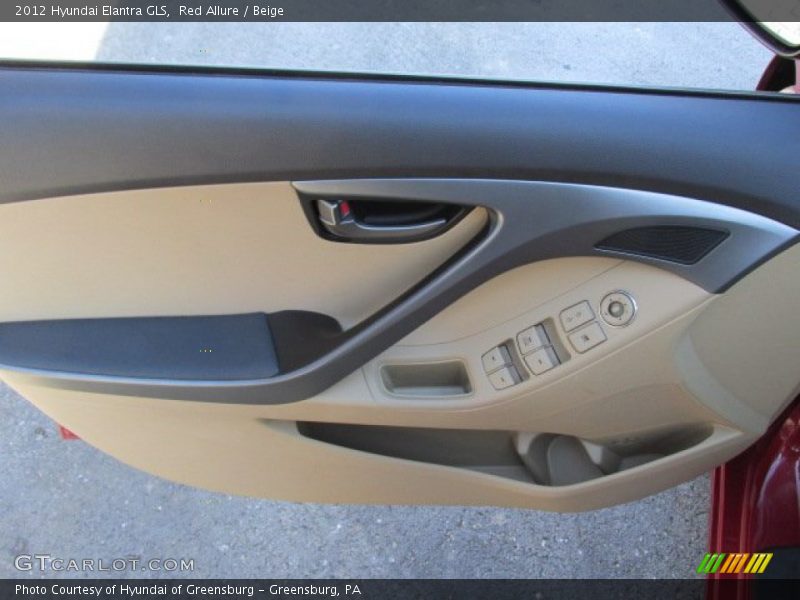 Red Allure / Beige 2012 Hyundai Elantra GLS