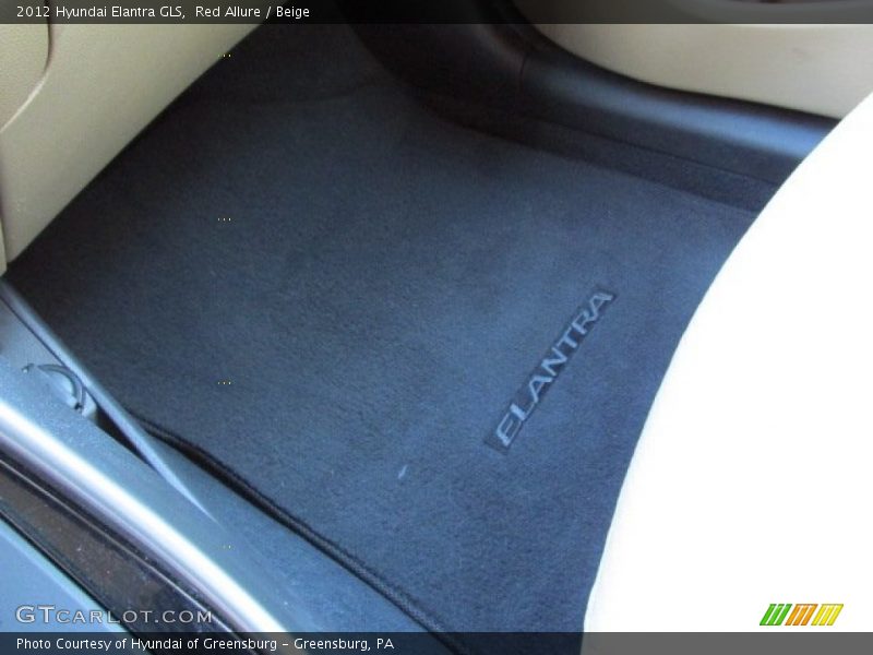 Red Allure / Beige 2012 Hyundai Elantra GLS