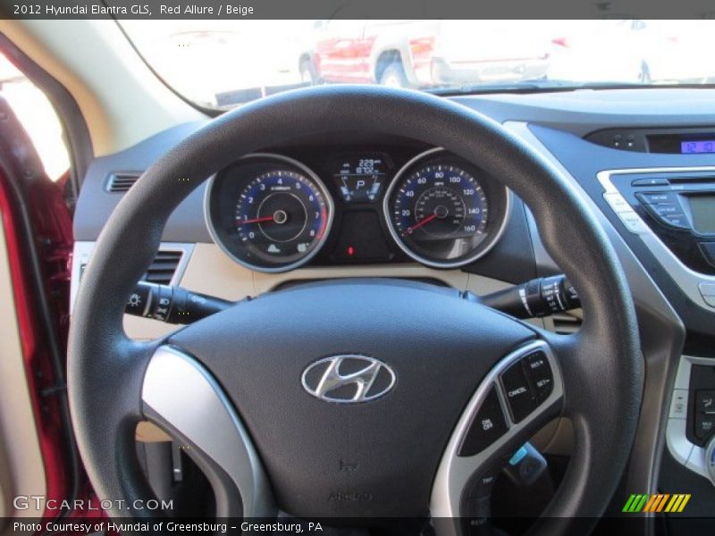 Red Allure / Beige 2012 Hyundai Elantra GLS