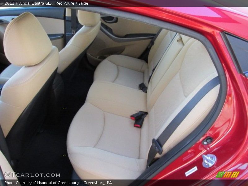 Red Allure / Beige 2012 Hyundai Elantra GLS