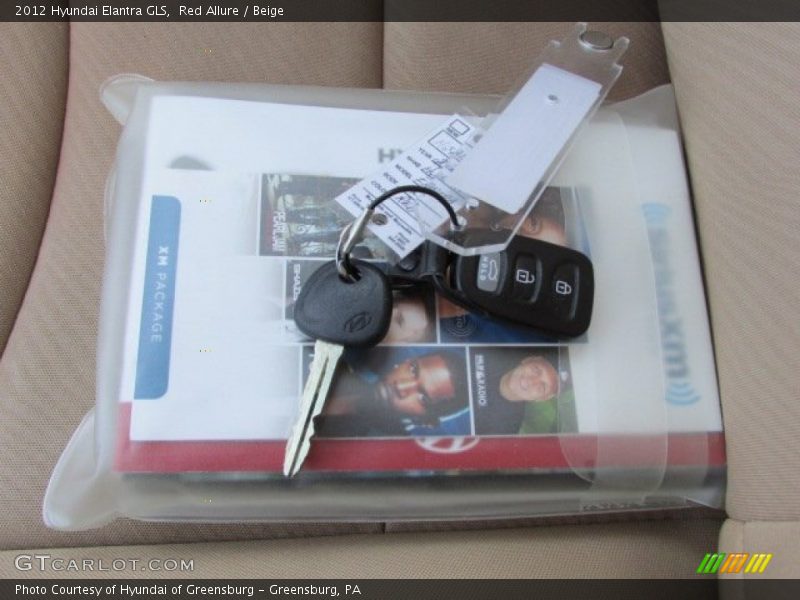 Red Allure / Beige 2012 Hyundai Elantra GLS