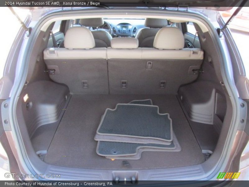 Kona Bronze / Beige 2014 Hyundai Tucson SE AWD