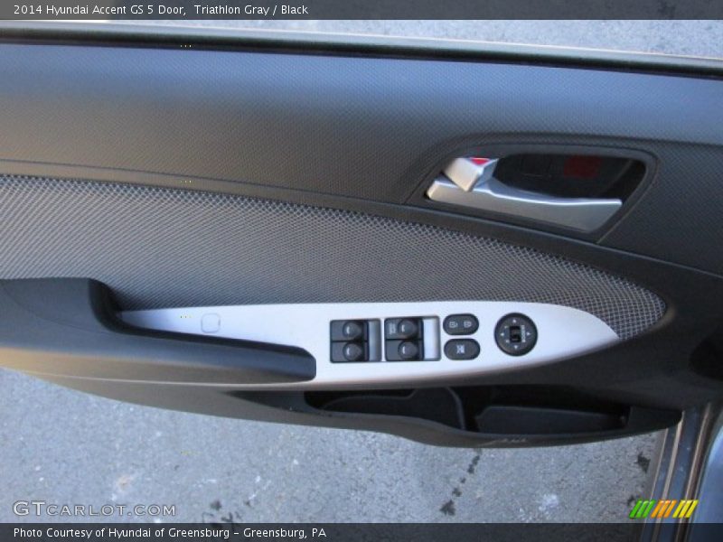 Triathlon Gray / Black 2014 Hyundai Accent GS 5 Door