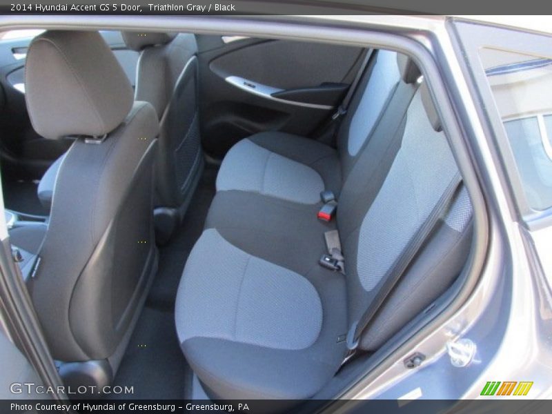 Rear Seat of 2014 Accent GS 5 Door