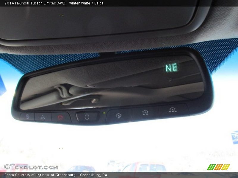 Winter White / Beige 2014 Hyundai Tucson Limited AWD