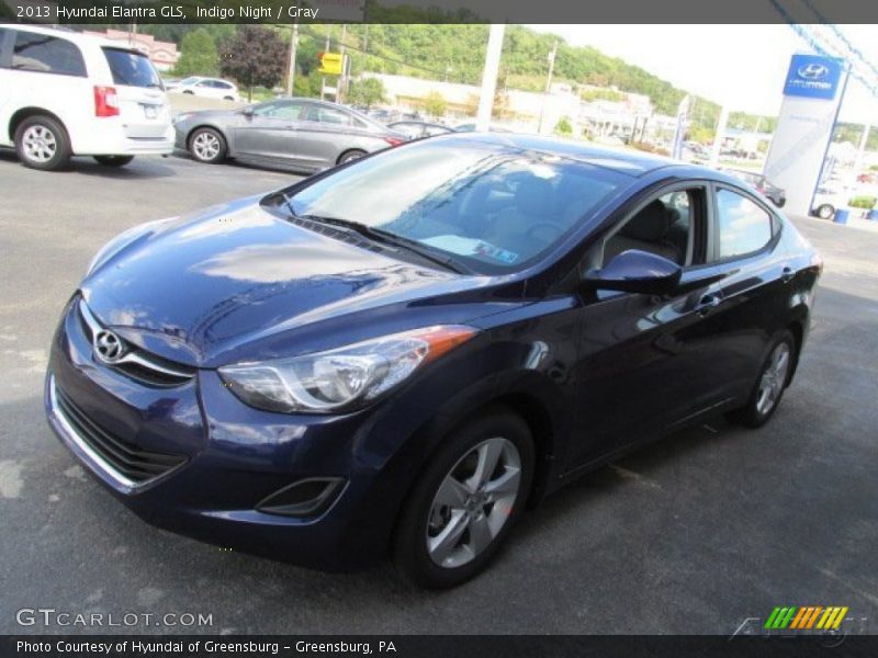 Indigo Night / Gray 2013 Hyundai Elantra GLS