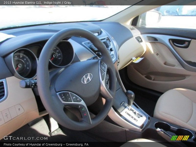 Indigo Night / Gray 2013 Hyundai Elantra GLS