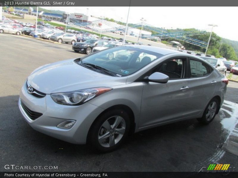 Silver / Gray 2013 Hyundai Elantra GLS