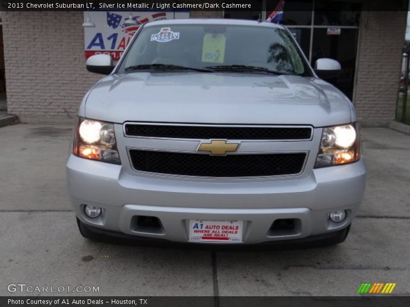 Silver Ice Metallic / Light Cashmere/Dark Cashmere 2013 Chevrolet Suburban LT