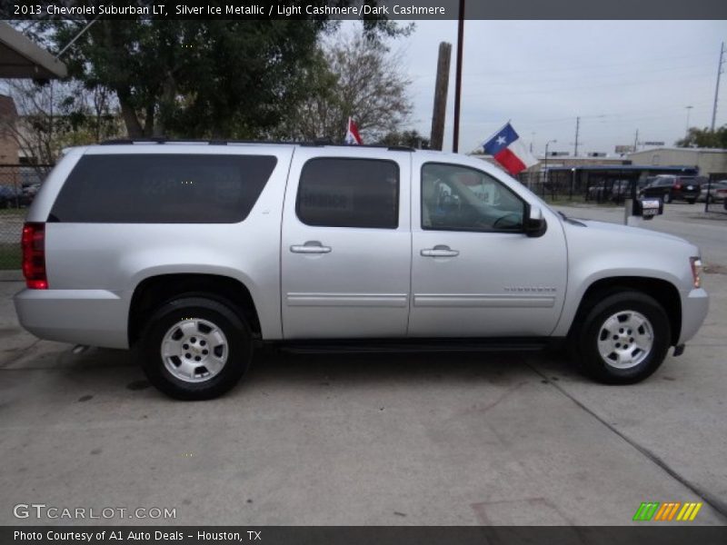 Silver Ice Metallic / Light Cashmere/Dark Cashmere 2013 Chevrolet Suburban LT