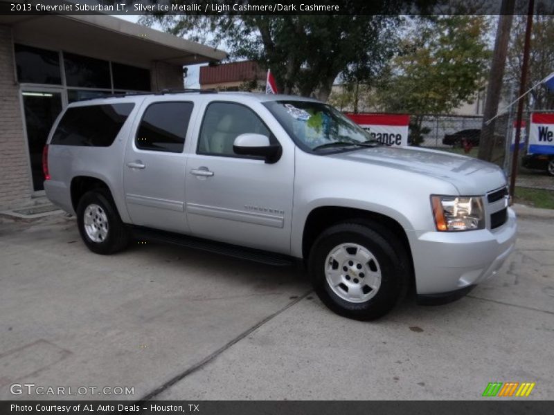 Silver Ice Metallic / Light Cashmere/Dark Cashmere 2013 Chevrolet Suburban LT