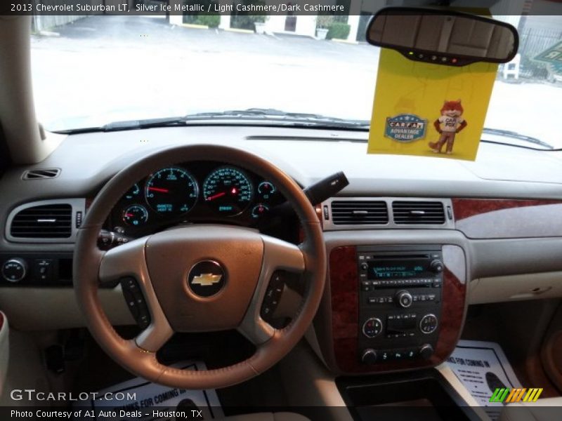 Silver Ice Metallic / Light Cashmere/Dark Cashmere 2013 Chevrolet Suburban LT