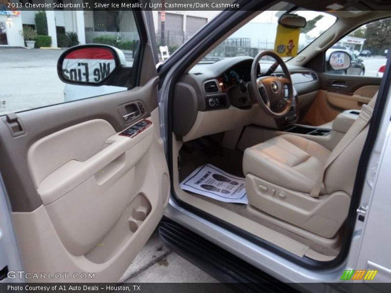 Silver Ice Metallic / Light Cashmere/Dark Cashmere 2013 Chevrolet Suburban LT