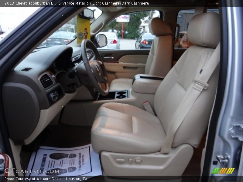 Silver Ice Metallic / Light Cashmere/Dark Cashmere 2013 Chevrolet Suburban LT