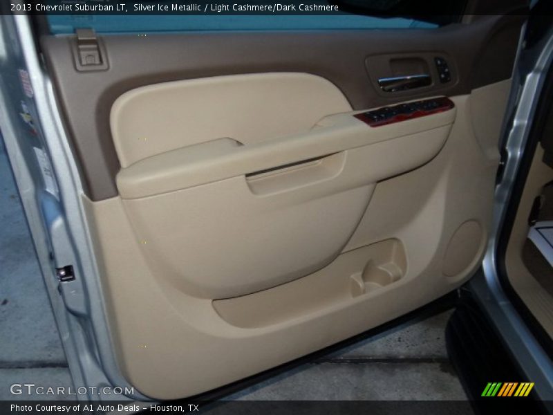 Silver Ice Metallic / Light Cashmere/Dark Cashmere 2013 Chevrolet Suburban LT