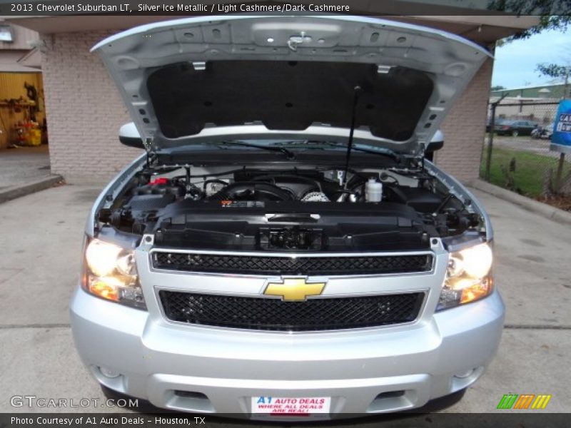 Silver Ice Metallic / Light Cashmere/Dark Cashmere 2013 Chevrolet Suburban LT