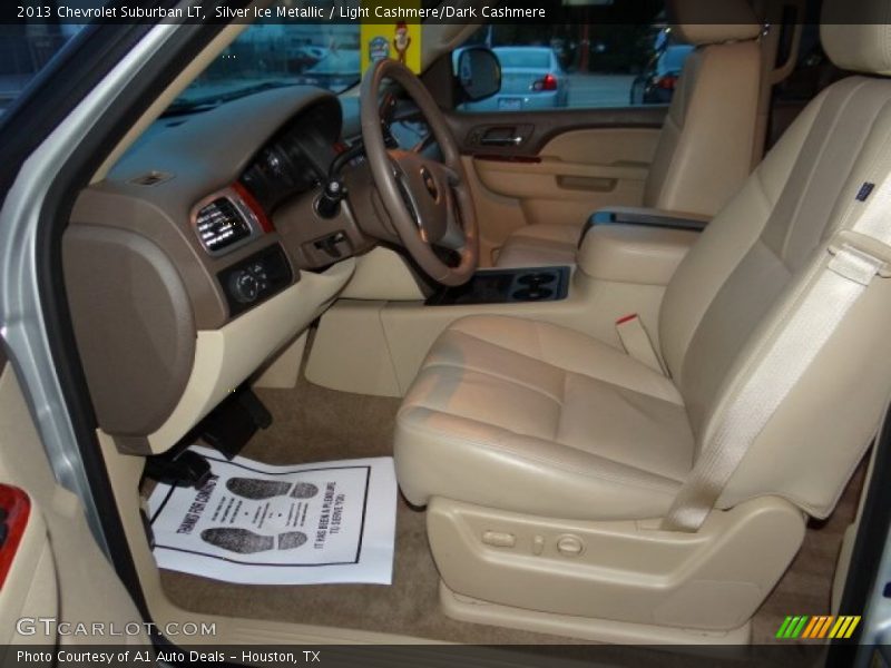 Silver Ice Metallic / Light Cashmere/Dark Cashmere 2013 Chevrolet Suburban LT